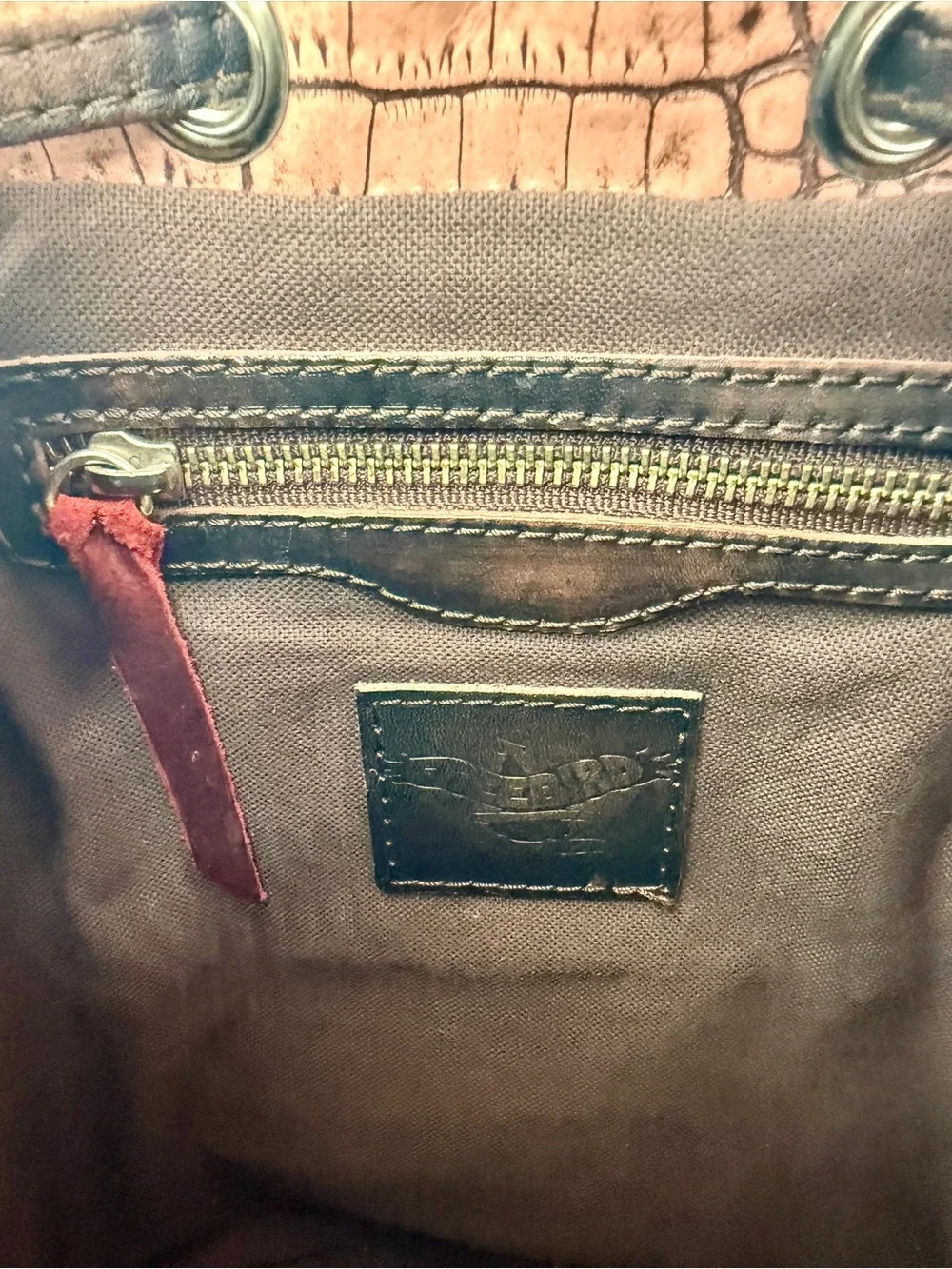 Freebird Pink Croco Brett Backpack